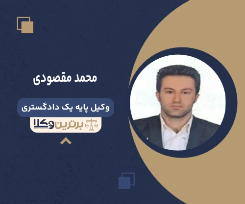 محمد مقصودی وکیل جرایم پزشکی در تهران