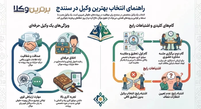 نکات کلیدی برای انتخاب بهترین وکیل سنندج 