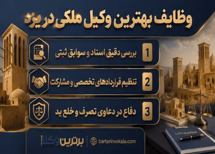سه معیار مهم که شما را به بهترین وکیل ملکی یزد میرساند!