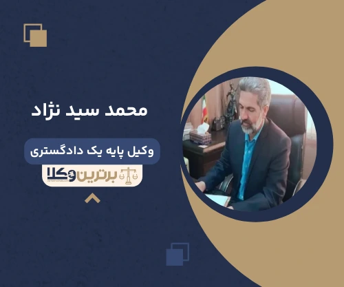 محمد سید نژاد وکیل کیفری در مشهد