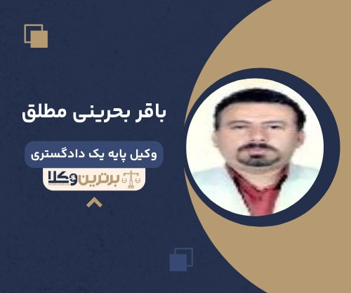 باقر بحرینی مطلق بهترین وکیل کیفری در بوشهر