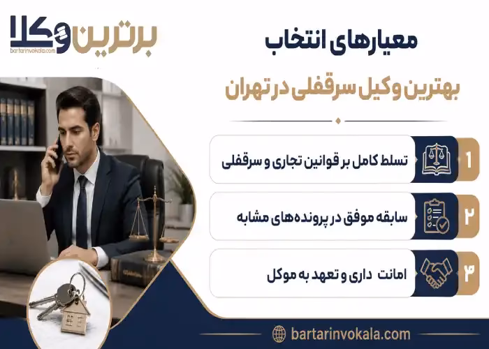 معیارهای انتخاب بهترین وکیل سرقفلی در تهران