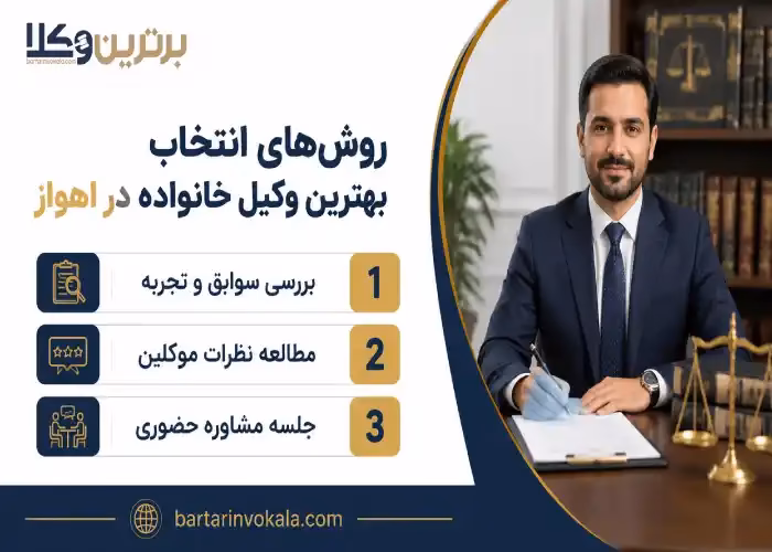 روش های انتخاب بهترین وکیل خانواده در اهواز