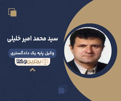 سید محمد امیر خلیلی بهترین وکیل ملکی در سمنان