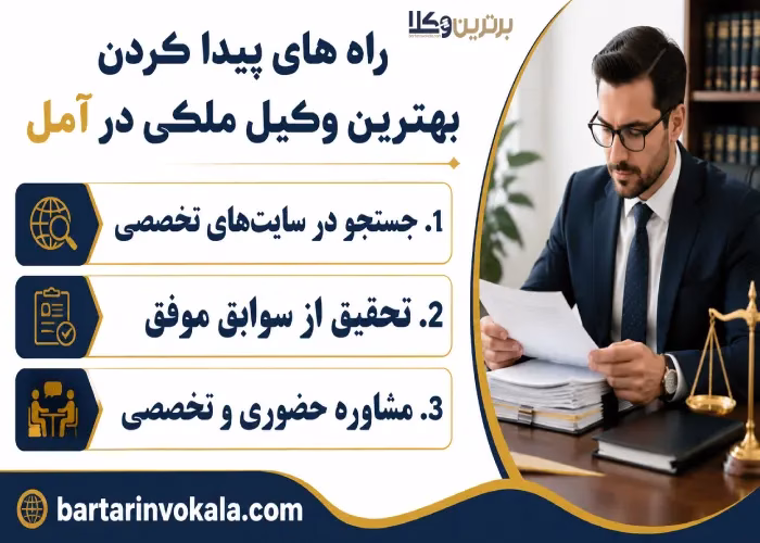 راه های پیدا کردن بهترین وکیل ملکی در آمل