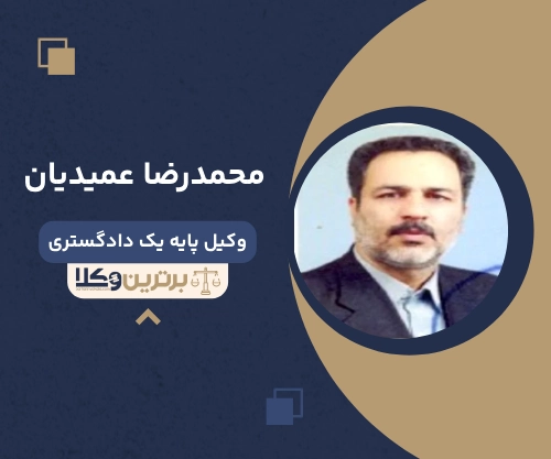 محمدرضا عمیدیان وکیل طلاق در بیرجند