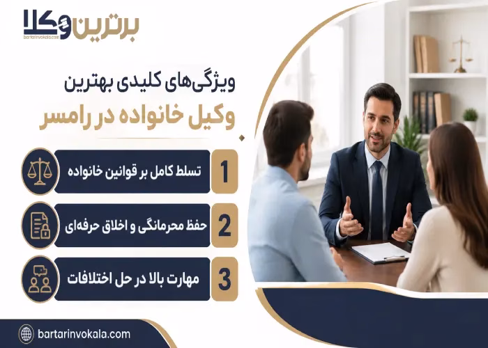 ویژگی های کلیدی بهترین وکیل خانواده در رامسر 