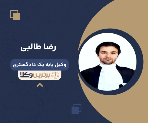 رضا طالبی وکیل ملکی در مشهد
